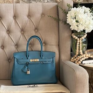 ❌SOLD❌Hermes Birkin 30 Blue Jean Togo PHW
Stamp I Square (2005) Vintage